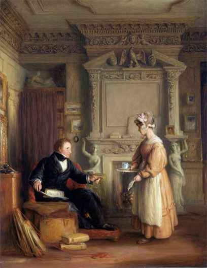 Portrait Of John Sheepshanks At His Residence In Old Bond Street by William Mulready